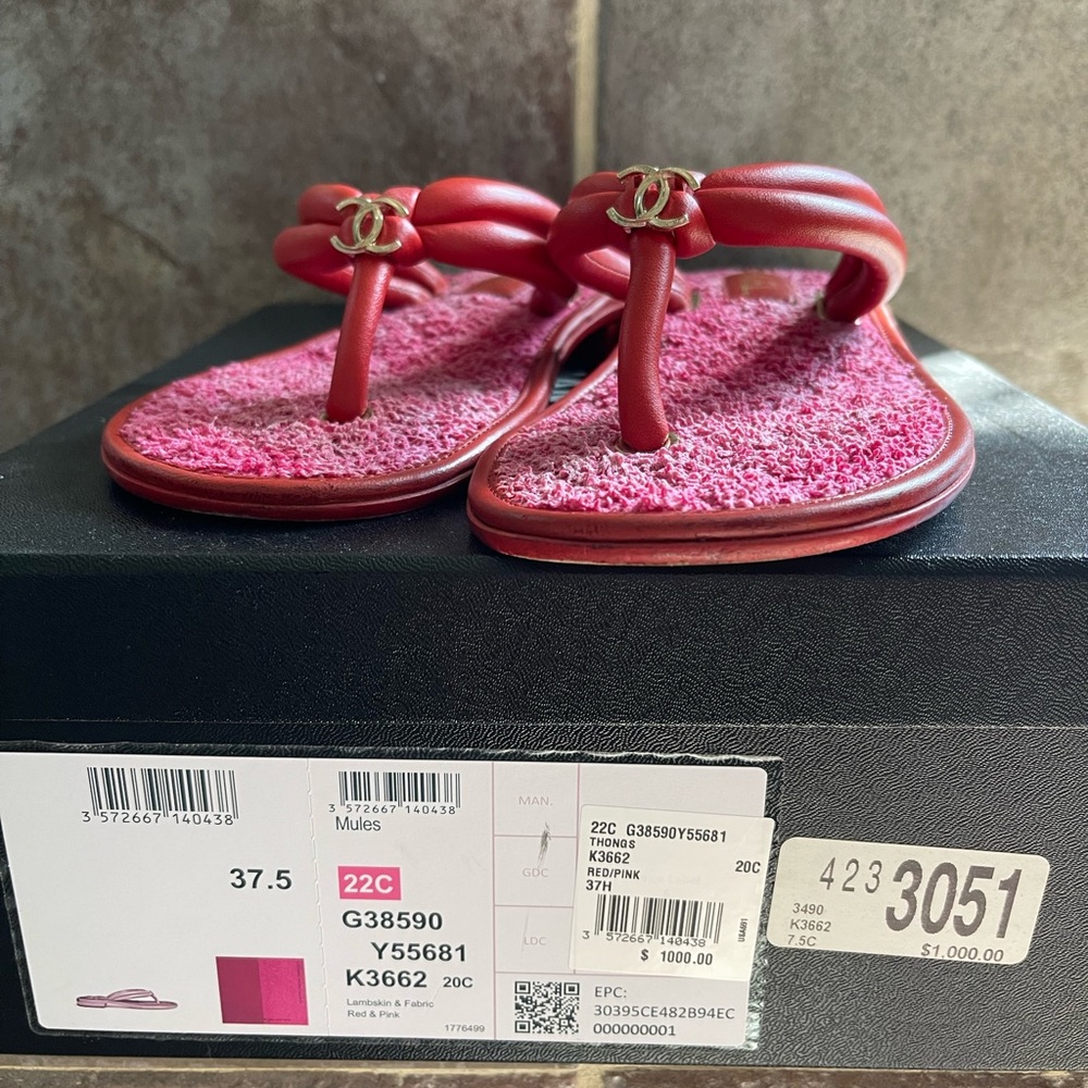 Mules lambskin and fabric 37 1/2 size